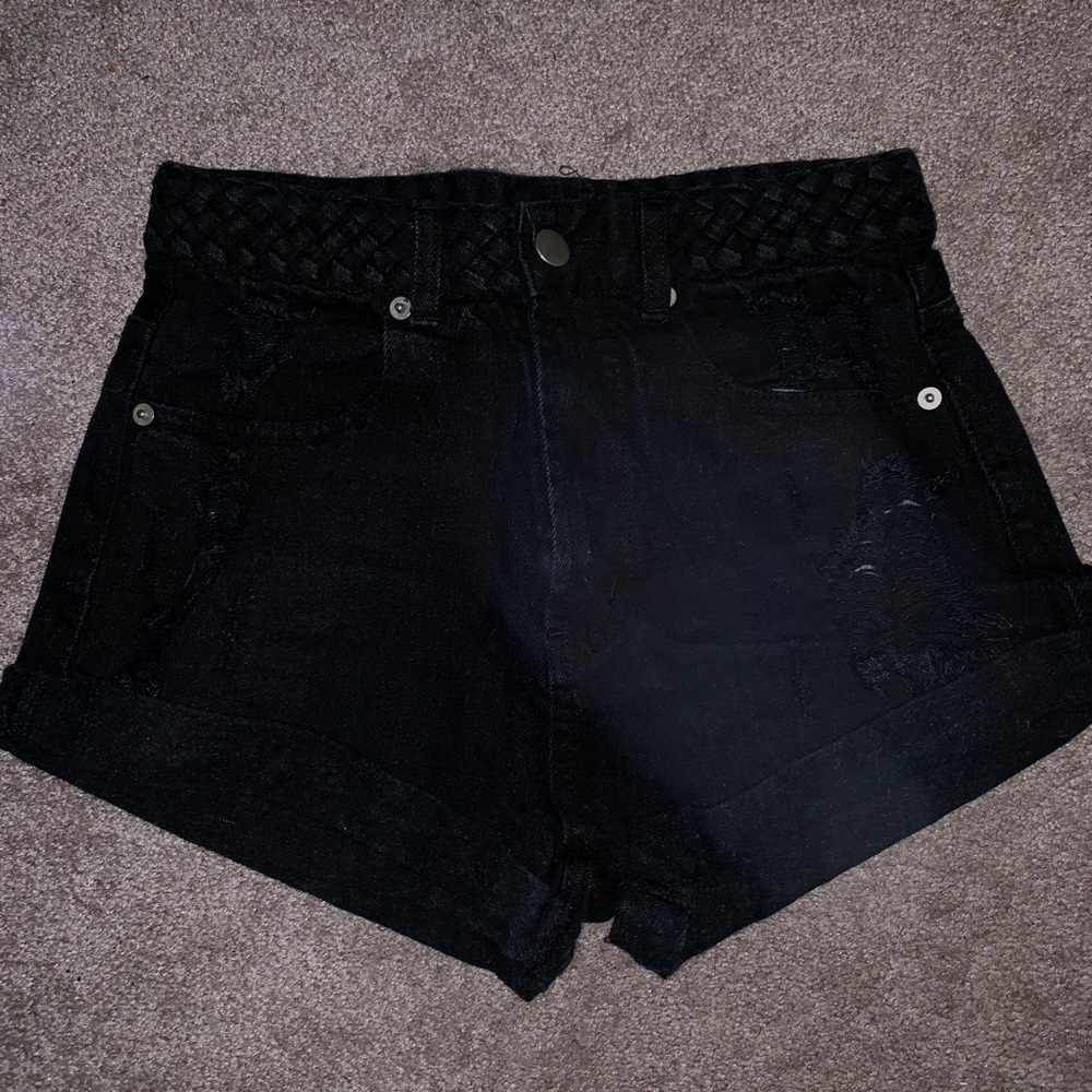 black shorts from local boutique